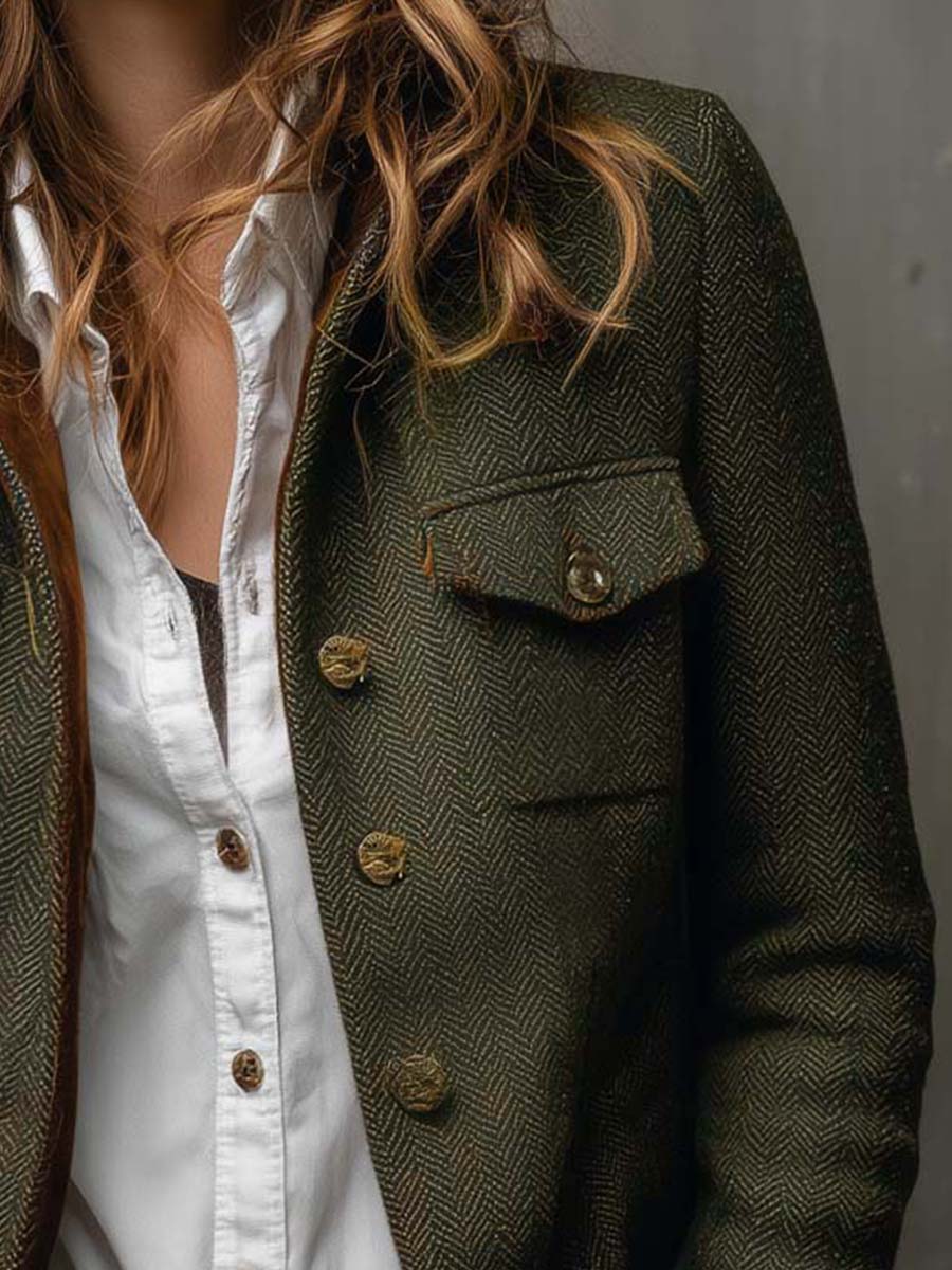 Geneviève | Blazer à motif chevron