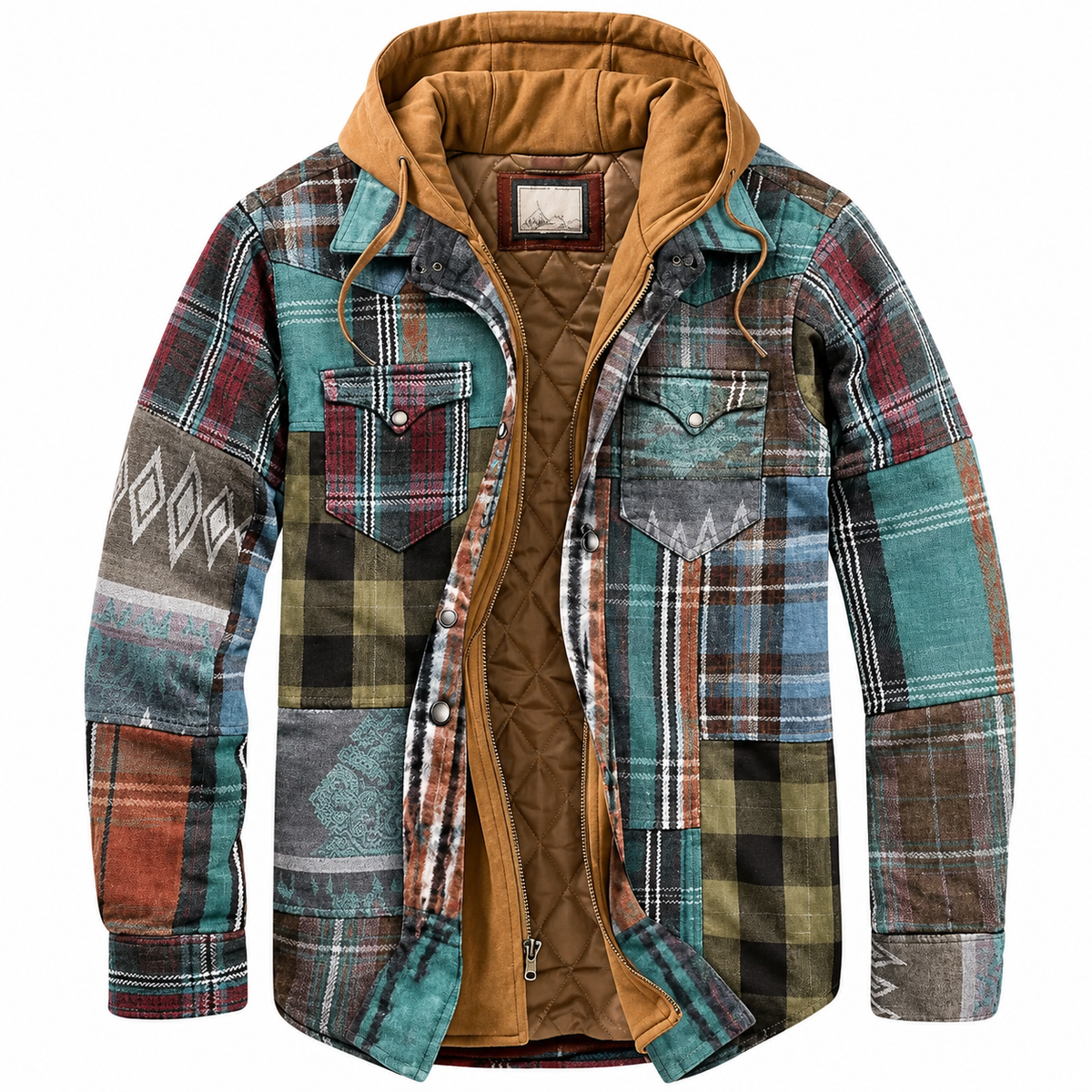 Martin | Veste patchwork à carreaux