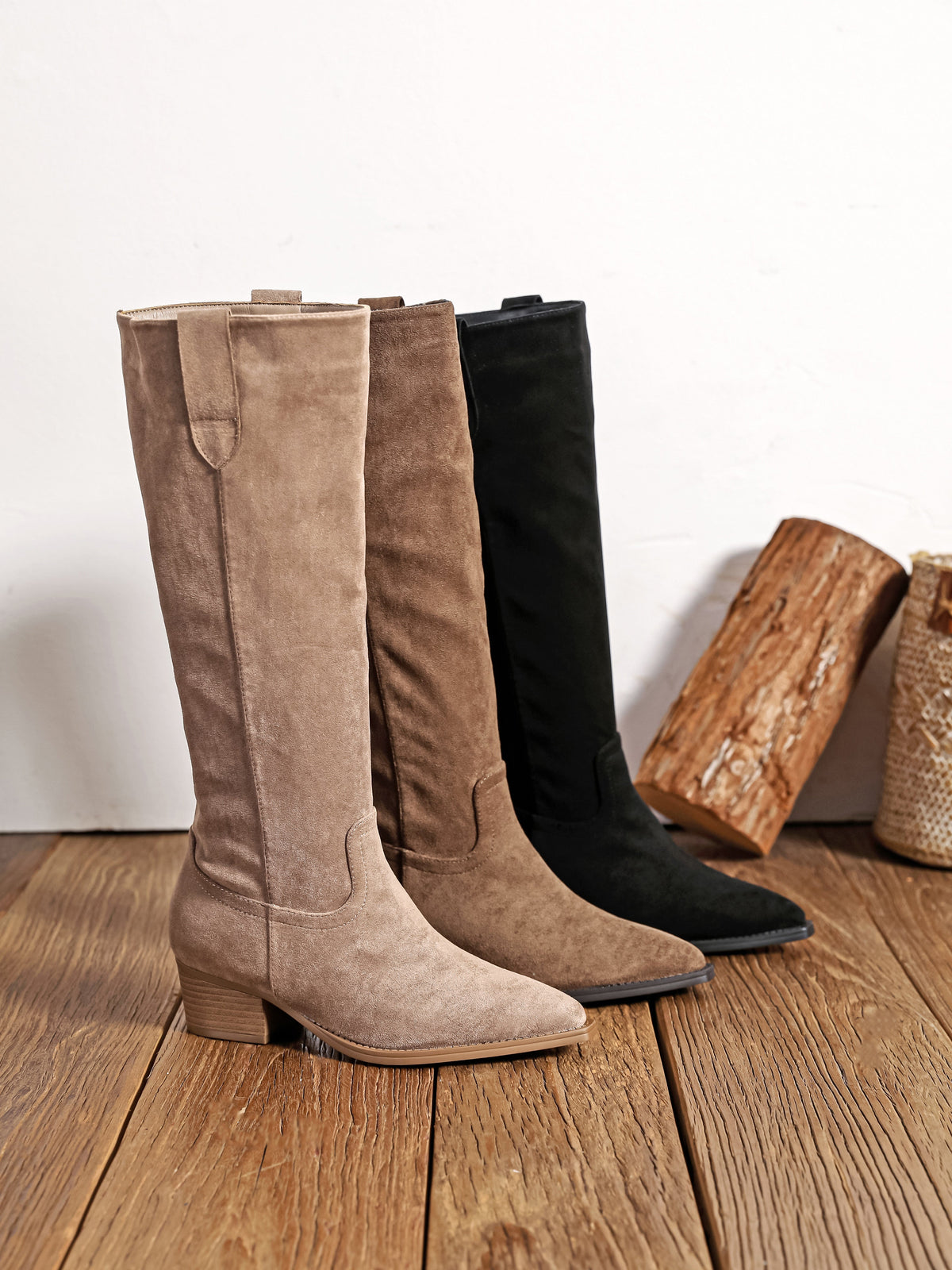 Stella | Bottes Hautes Taupe