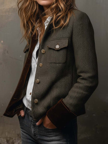 Geneviève | Blazer à motif chevron
