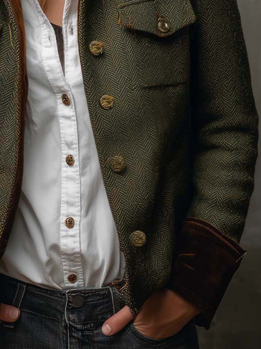 Geneviève | Blazer à motif chevron