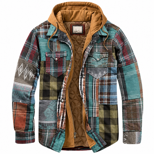 Martin | Veste patchwork à carreaux