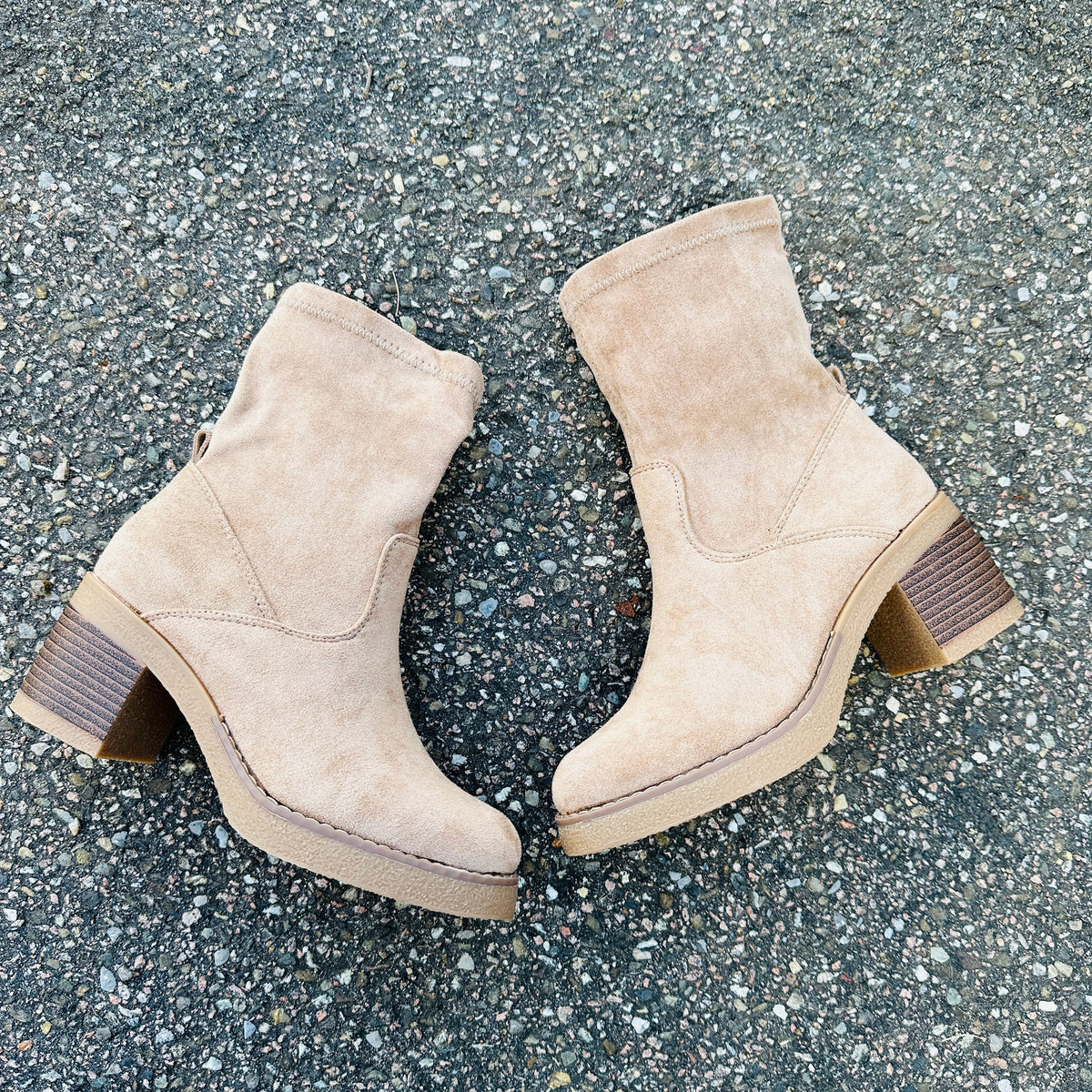 Bottines Mi-Hautes Kaki