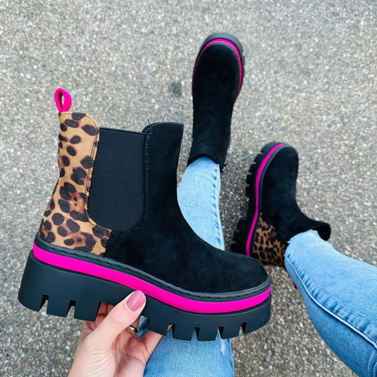 Bottines Fuchsia