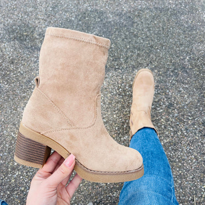 Bottines Mi-Hautes Kaki