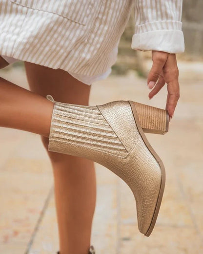 Monika | Bottines Dorées