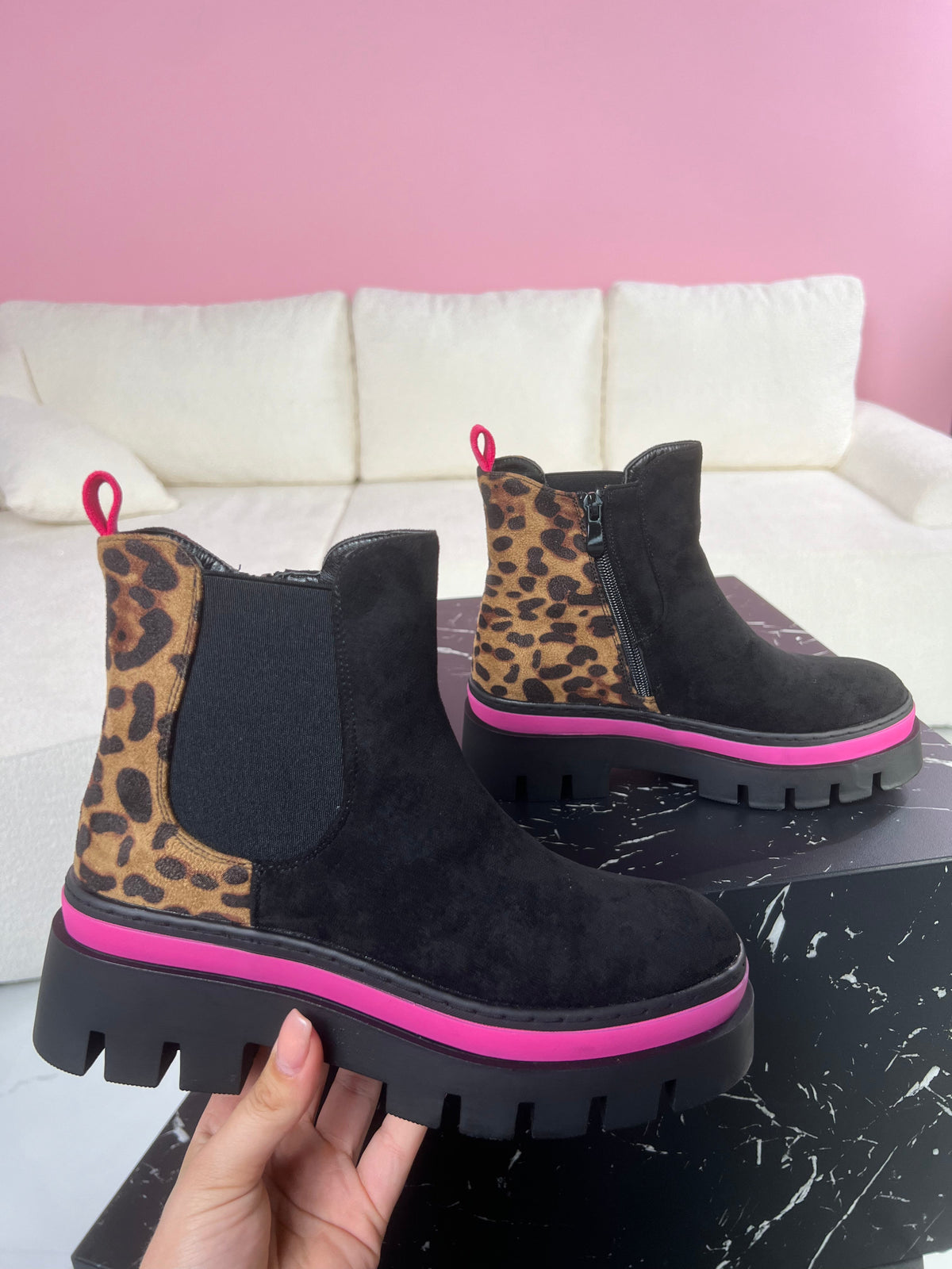 Bottines Fuchsia