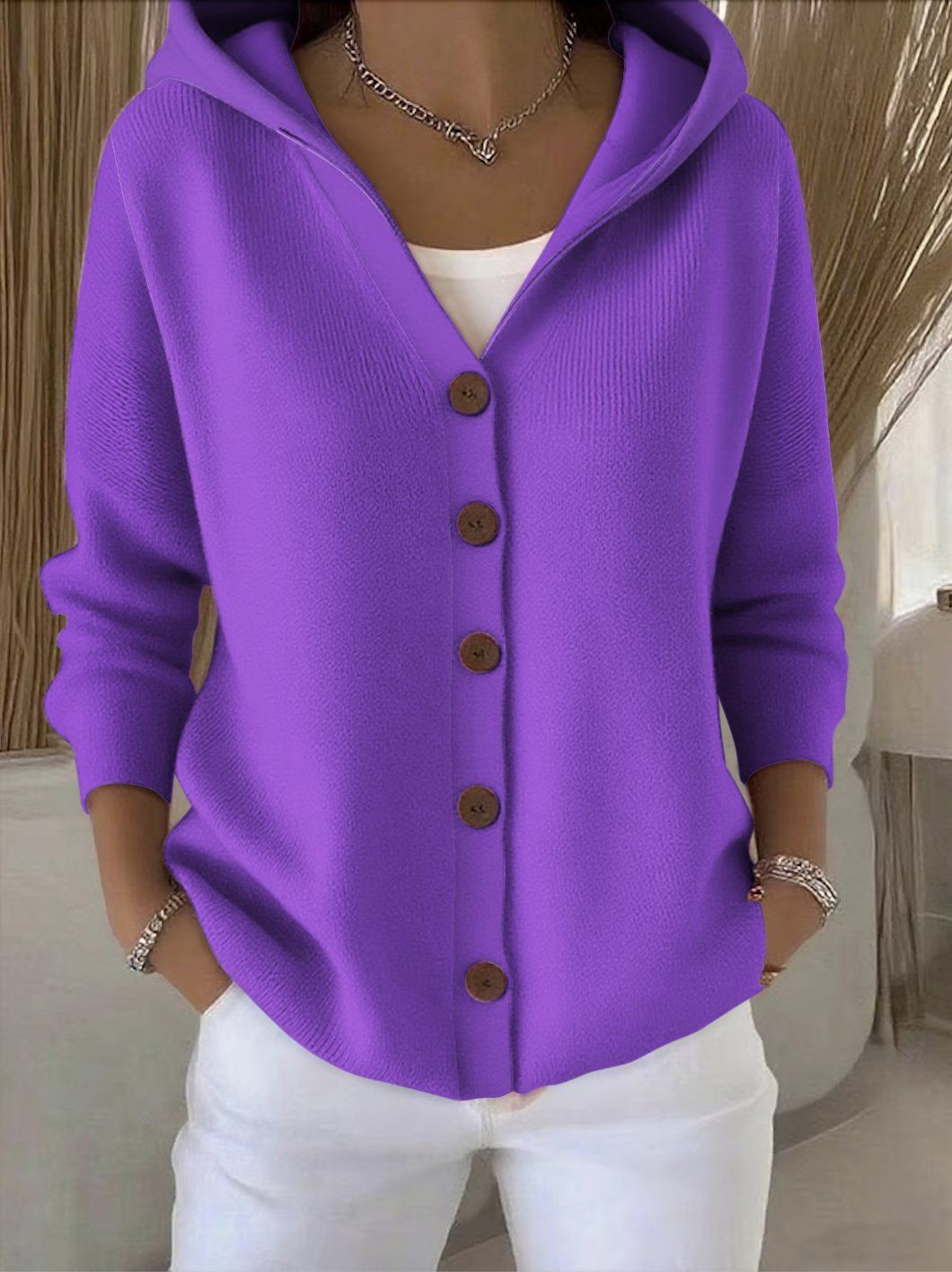 Cugnet | Cardigan à Capuche Boutonné