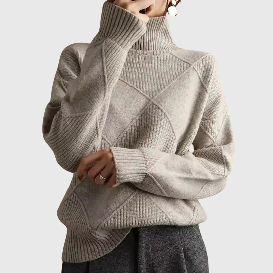 Lauren | Pull luxe à col haut