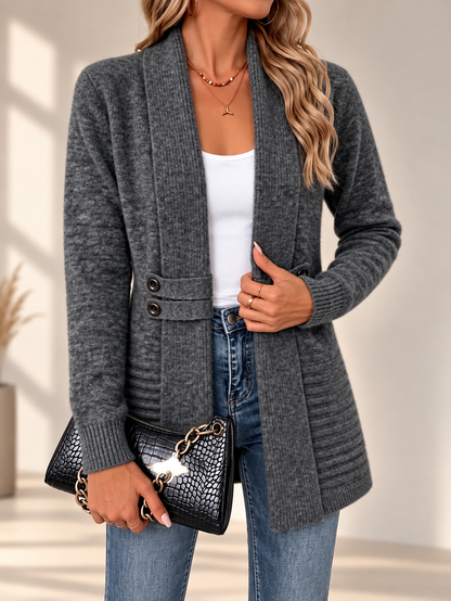 Évelyne | Cardigan à double boutonnage